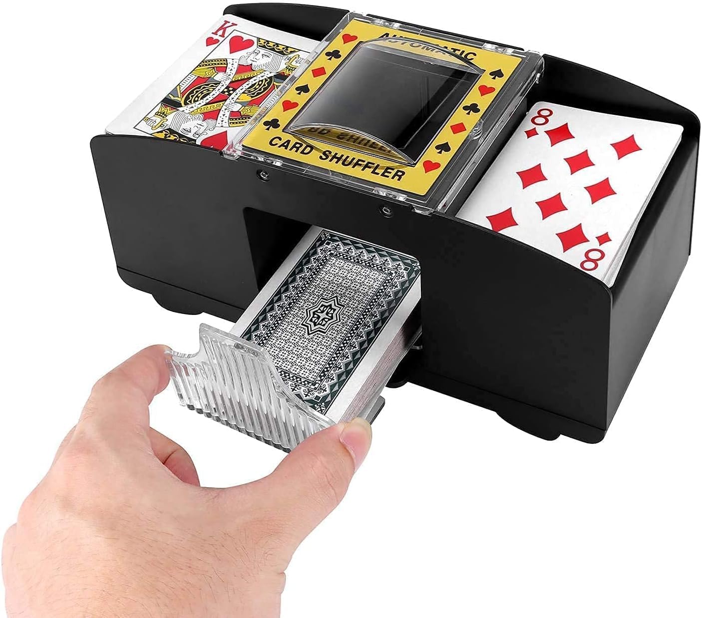 Amazon | 自動トランプ シャッフラー 電池式 カード シャッフル 電動